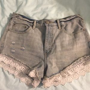 Free people jean shorts